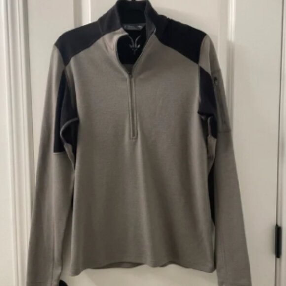 Ibex Quarter Zip 100% Wool Long Sleeve Sweater Mens Size Medium Casual Outdoor - Picture 5 of 5